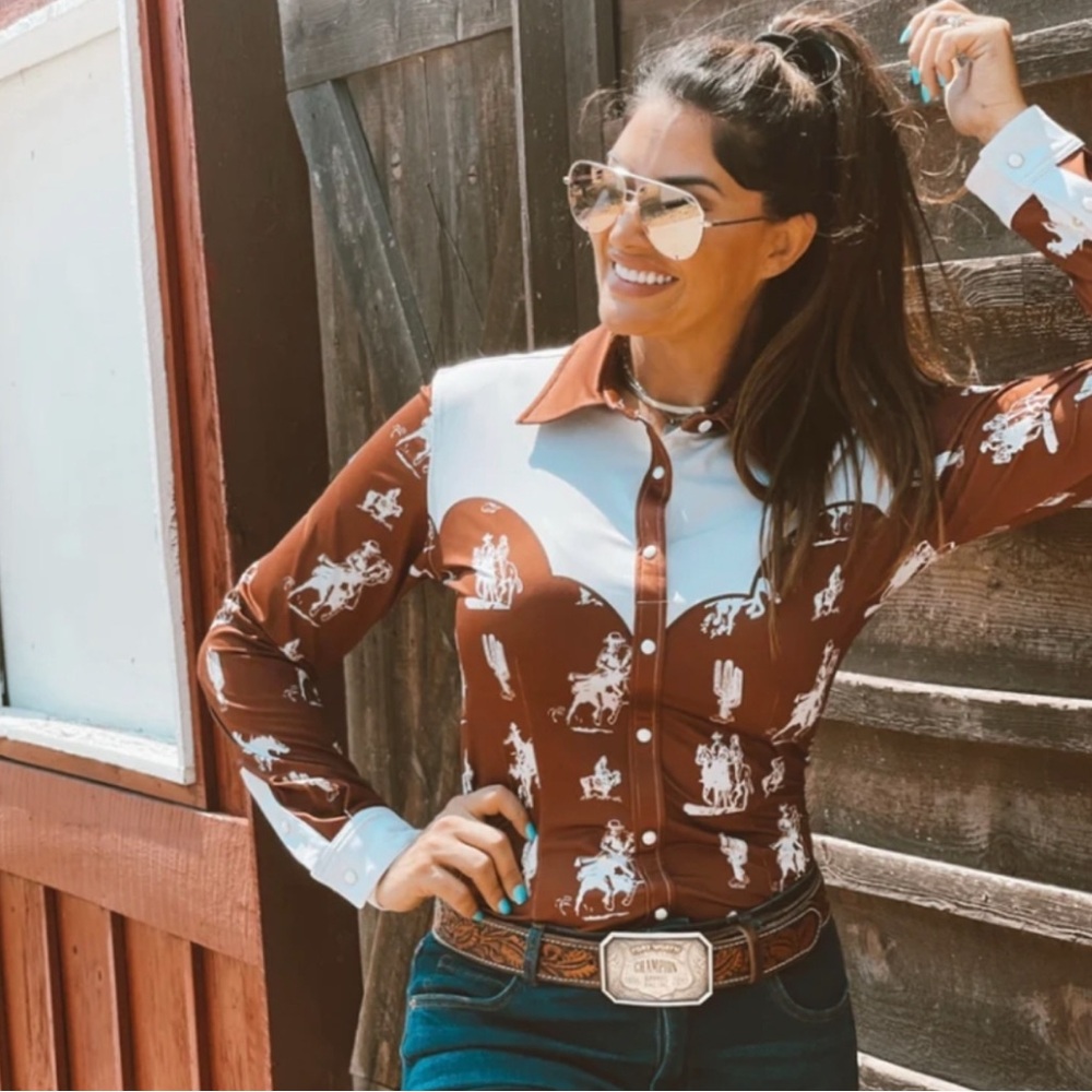 Fallon Taylor Ranch Dress’n Performance Rodeo Shirt